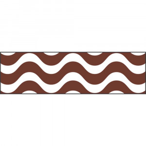 T-85337 - Wavy Chocolate Bolder Borders in Border/trimmer