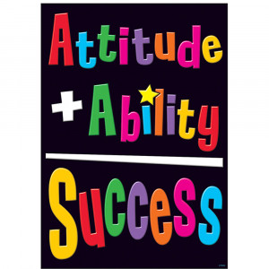 T-A67323 - Attitude + Ability = Success Poster in Motivational