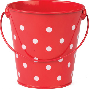 TCR20827 - Red Polka Dots Bucket in Sand & Water