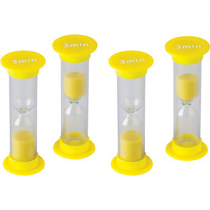 TCR20946 - 3 Minute Sand Timers Mini in Sand Timers