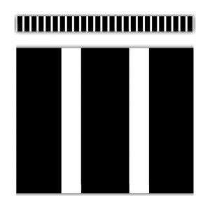 Black and White Vertical Stripes Straight Border Trim, 35 Feet - TCR3935 | Teacher Created Resources | Border/Trimmer