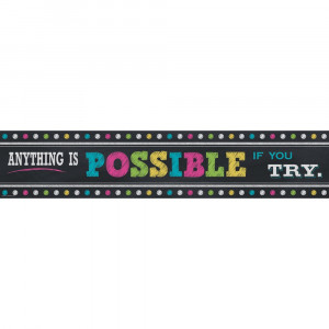 TCR5840 - Chalkboard Brights Anything Is Possible Banner in Banners