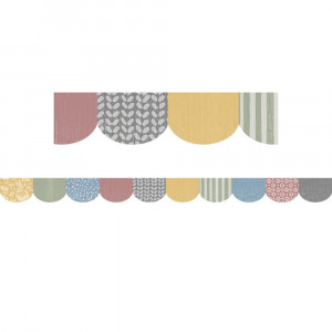 Classroom Cottage Scalloped Die-Cut Border Trim, 35 Feet - TCR7182 | Teacher Created Resources | Border/Trimmer