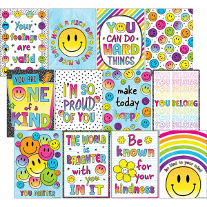 Brights 4Ever Positive Sayings Small Poster Pack, Pack of 12 - TCR7469 | Teacher Created Resources | Classroom Theme