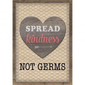 Spread Kindness Not Germs Positive Poster, 13-3/8 x 19" - TCR7511 | Teacher Created Resources | Classroom Theme"