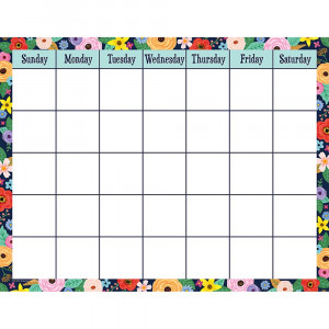 Wildflowers Calendar Chart, 17 x 22" - TCR7599 | Teacher Created Resources | Calendars"