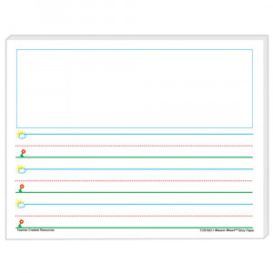 TCR76511 - Smart Start K-1 Story Paper 100 Sheets in Handwriting Paper