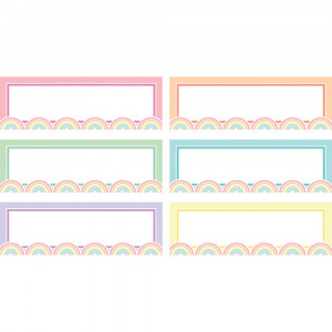 Pastel Pop Rainbow Labels Magnetic Accents, Pack of 20 - TCR77057 | Teacher Created Resources | Whiteboard Accessories