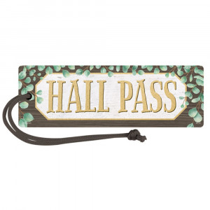 Eucalyptus Magnetic Hall Pass - TCR77473 | Teacher Created Resources | Hall Passes