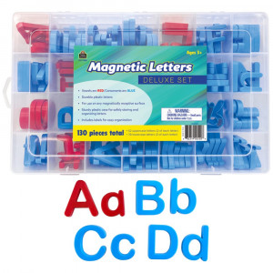 Magnetic Letters Deluxe Set, 130 Pieces - TCR77582 | Teacher Created Resources | Magnetic Letters