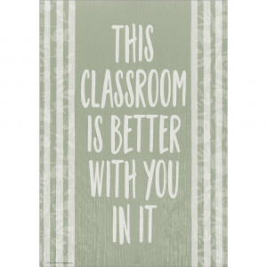 This Classroom Is Better with You in It Positive Poster - TCR7884 | Teacher Created Resources | Deco: Charts, Posters