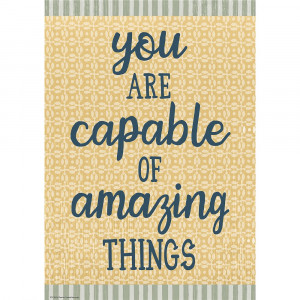 You Are Capable of Amazing Things Positive Poster - TCR7885 | Teacher Created Resources | Deco: Charts, Posters