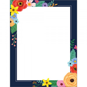 Wildflowers Blank Chart - TCR7890 | Teacher Created Resources | Deco: Charts