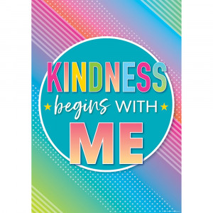 TCR7939 - Kindness Begins With Me Posters Colorful Vibes in Classroom Theme