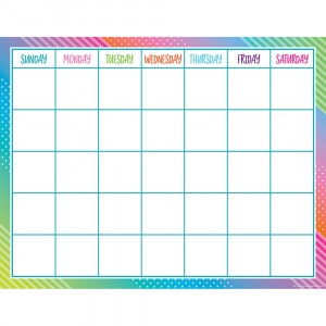 TCR7942 - Colorful Vibes Calendar Chart in Classroom Theme