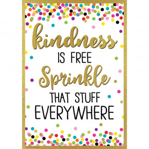 Kindness Is Free Sprinkle That Stuff Everywhere Positive Poster - TCR7946 | Teacher Created Resources | Motivational
