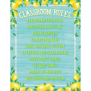 Lemon Zest Classroom Rules Chart - TCR7962 | Teacher Created Resources | Classroom Theme