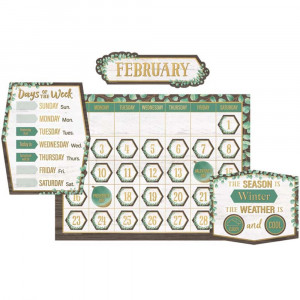 Eucalyptus Calendar Bulletin Board Set - TCR8452 | Teacher Created Resources | Calendars