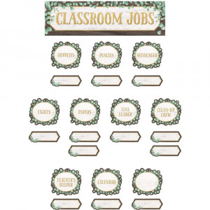 Eucalyptus Classroom Jobs Mini Bulletin Board Set - TCR8453 | Teacher Created Resources | Classroom Theme