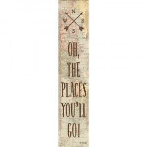 Travel The Map Oh, the Places You'll Go! Banner, 8 x 39" - TCR8632 | Teacher Created Resources | Banners"