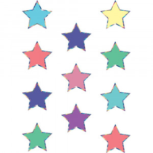 Iridescent Colorful Stars Mini Accents - TCR8672 | Teacher Created Resources | Accents