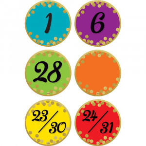 Confetti Colorful Calendar Days - TCR8731 | Teacher Created Resources | Calendars