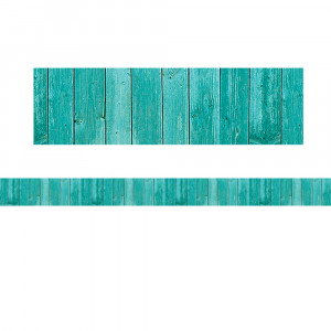 Shabby Chic Wood Straight Rolled Border Trim, 50' - TCR8955 | Teacher Created Resources | Border/Trimmer