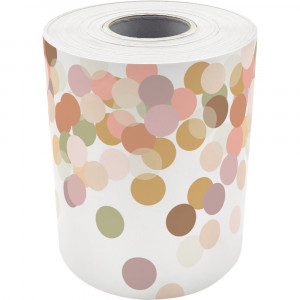 Calming Confetti Straight Rolled Border Trim - TCR9161 | Teacher Created Resources | Deco: Border Trim, Rolled