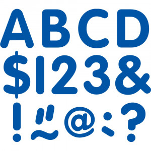 Blue 2 Classic Letters Uppercase Pack - TCR9214 | Teacher Created Resources | Deco: Letters 2" Classic Uppercase Pack"