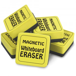 TPG355 - Magnetic Whiteboard Erasers 12Pk 2In X 2In in Whiteboard Accessories