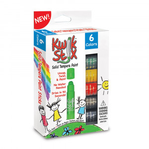 TPG601 - Kwik Stix Tempera Paint 6Pk Primary Colors in Paint