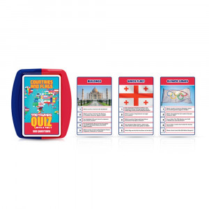 Countries and Flags Quiz Game - TPU036450 | Top Trumps | Card Games