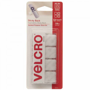 VEC90073 - Velcro Tape 7/8 Squares White in Velcro