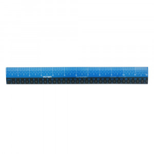 Easy Read Ruler, Plastic, Blue/Black, 12 - VICEZ12PBL | Victor Technology | Rulers"