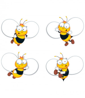 Buzz-Worthy Bees Cut-Outs, Pack of 45