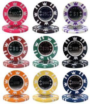 Coin Inlay 15 Gram Poker Chips (25 Pack)
