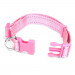 Medium Pink Adjustable Reflective Collar