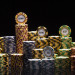 1000 Ct Monte Carlo 3-Tone Poker Chip Set w/ Aluminum Case