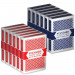 12 Decks (6 Red/6 Blue) Brybelly Cards (Wide/Standard)