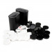 15in Backgammon Set with Stitched Black Leatherette Case