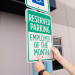 Reserved Parking - Employee of the Month Sign - 18" x 12"