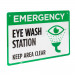 Emergency Eye Wash Aluminum Sign