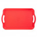Small Textured Cafeteria Tray with Handles, Red