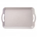 Small Textured Cafeteria Tray with Handles, Gray