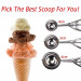 3 Pack Stainless Steel Mechanical Ice Cream Scoops