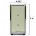 Spring-Load Stainless Steel Tall-Fold Napkin Dispenser