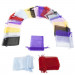 Lot of 50 Drawstring Organza Storage Bags (Mixed Colors)