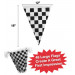Black & White Checker 100 Foot Pennant Stringer w/48 Flags