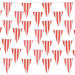 100 Foot Pennant Banner, Red & White Stripe