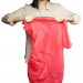 14' Pink Reusable Plastic Table Skirt, Extends 20'+